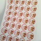 SALE ITEM | 35 x Teddy Bear Picnic Birthday Party Stickers | Thank You For Coming To Charlie's 1st Birthday Party