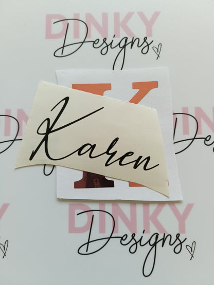 SALE | Karen Sticker | Vinyl Sticker | Mug Label | Notebook Sticker