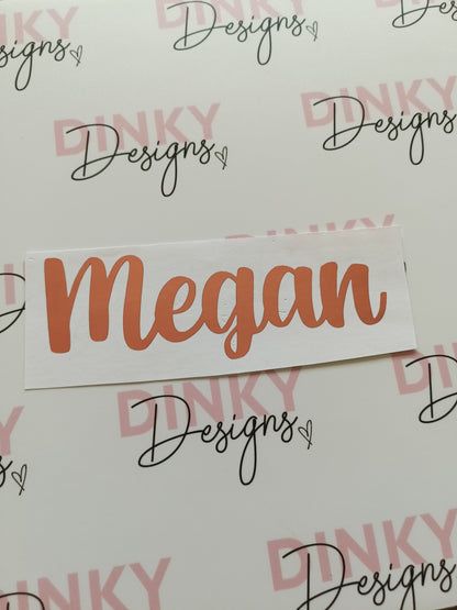 SALE | Megan Sticker | Vinyl Sticker | Box Label | Notebook Sticker