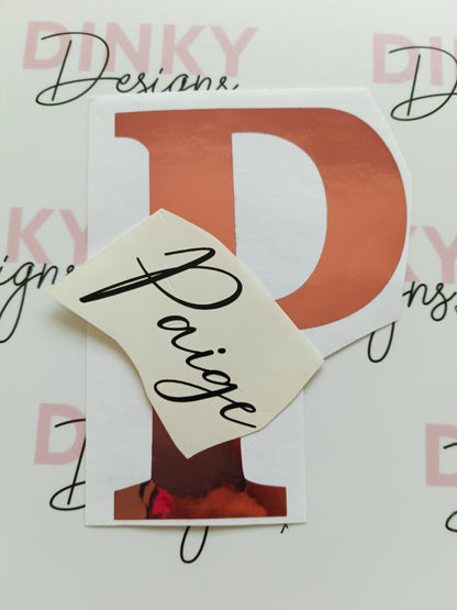 SALE | Paige Sticker | Vinyl Sticker | Mug Label | Notebook Sticker