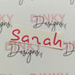SALE | Sarah Sticker | Vinyl Sticker | Box Label | Notebook Sticker | Water Bottle Label