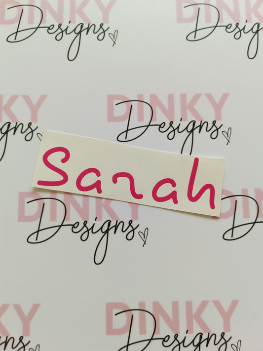 SALE | Sarah Sticker | Vinyl Sticker | Box Label | Notebook Sticker | Water Bottle Label