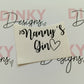SALE | Nanny's Gin Sticker | Vinyl Sticker | Gin Glass Label