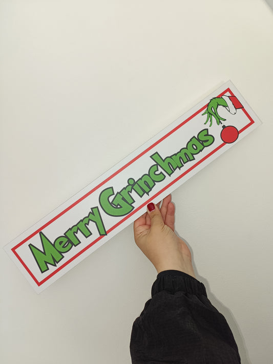 SALE ITEM | Christmas Sign | Merry Grinchmas