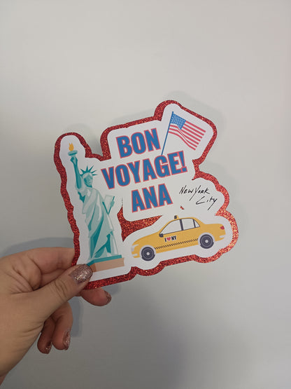 Cake Topper | Personalised New York Cake Topper | New York