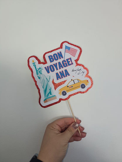 Cake Topper | Personalised New York Cake Topper | New York