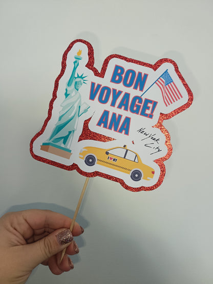 Cake Topper | Personalised New York Cake Topper | New York