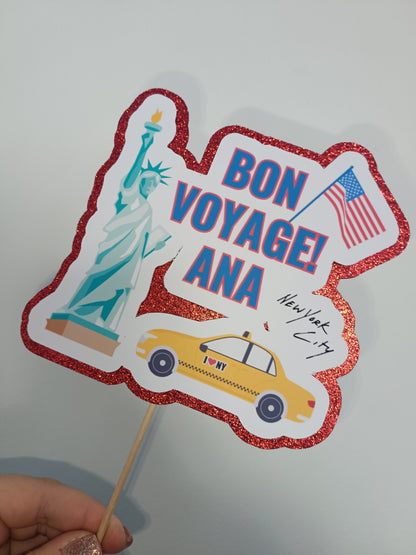 Cake Topper | Personalised New York Cake Topper | New York