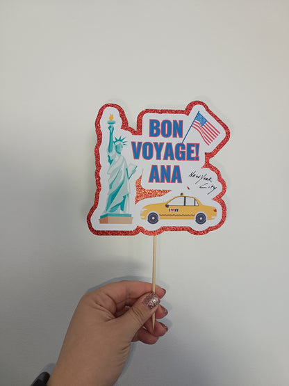 Cake Topper | Personalised New York Cake Topper | New York