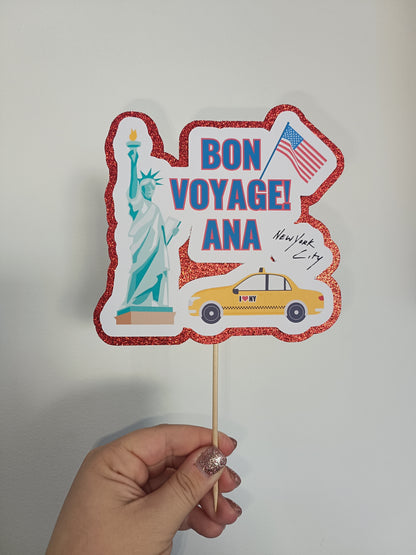 Cake Topper | Personalised New York Cake Topper | New York