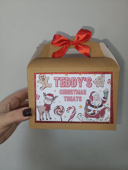 Christmas Party Box | Treat Box | Red Christmas Design | Christmas Eve Box | Party Bags