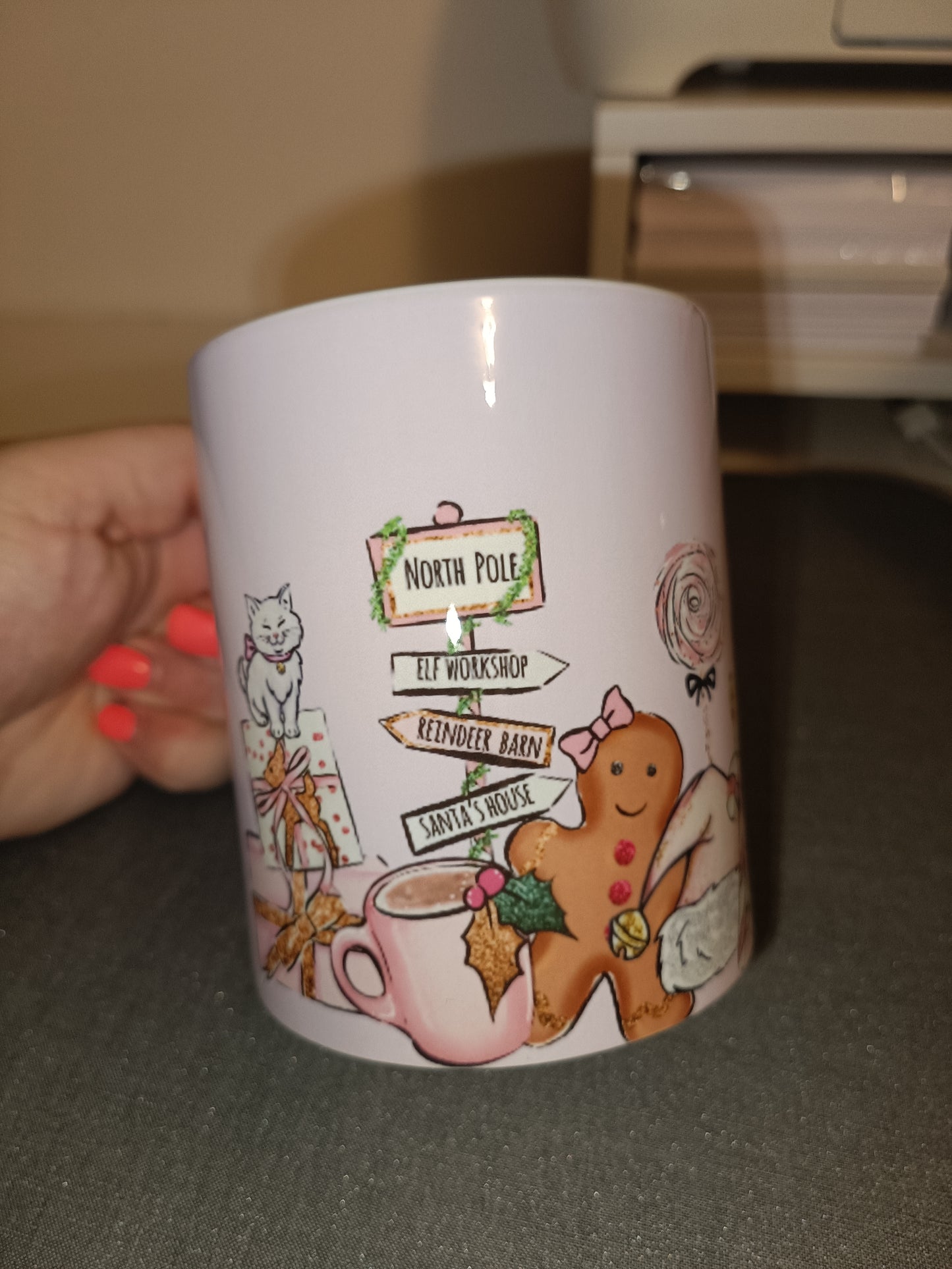SALE - Pink Christmas Mug | Merry Christmas Mug | Gift Idea