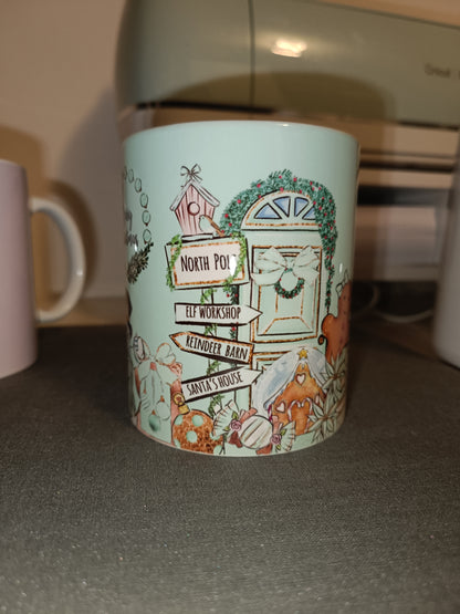 SALE - Mint Green Christmas Mug | Merry Christmas Mug | Gift Idea