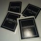 SALE | Black Set of 4 - Bathroom Bottle Waterproof Stickers | Bathroom Labels