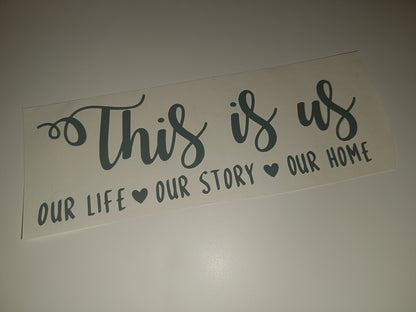 SALE | This Is Us Sticker | Vinyl Sticker | Wall Label