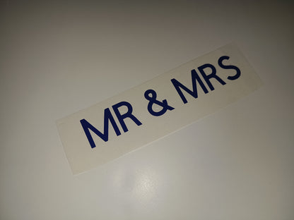 SALE | Mr & Mrs Sticker | Vinyl Sticker | Wedding Label