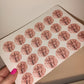 24 x Blush Pink Stickers | Bella's 8th | SALE ITEM