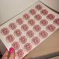 24 x Blush Pink Stickers | Cleo's 50th | SALE ITEM