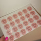 24 x Blush Pink Stickers | Rhian's Hen | SALE ITEM