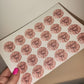 24 x Blush Pink Stickers | Marnie's 7th | SALE ITEM