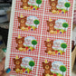 8 x Teddy Bear Picnic Stickers | Amelia's Party | SALE ITEM