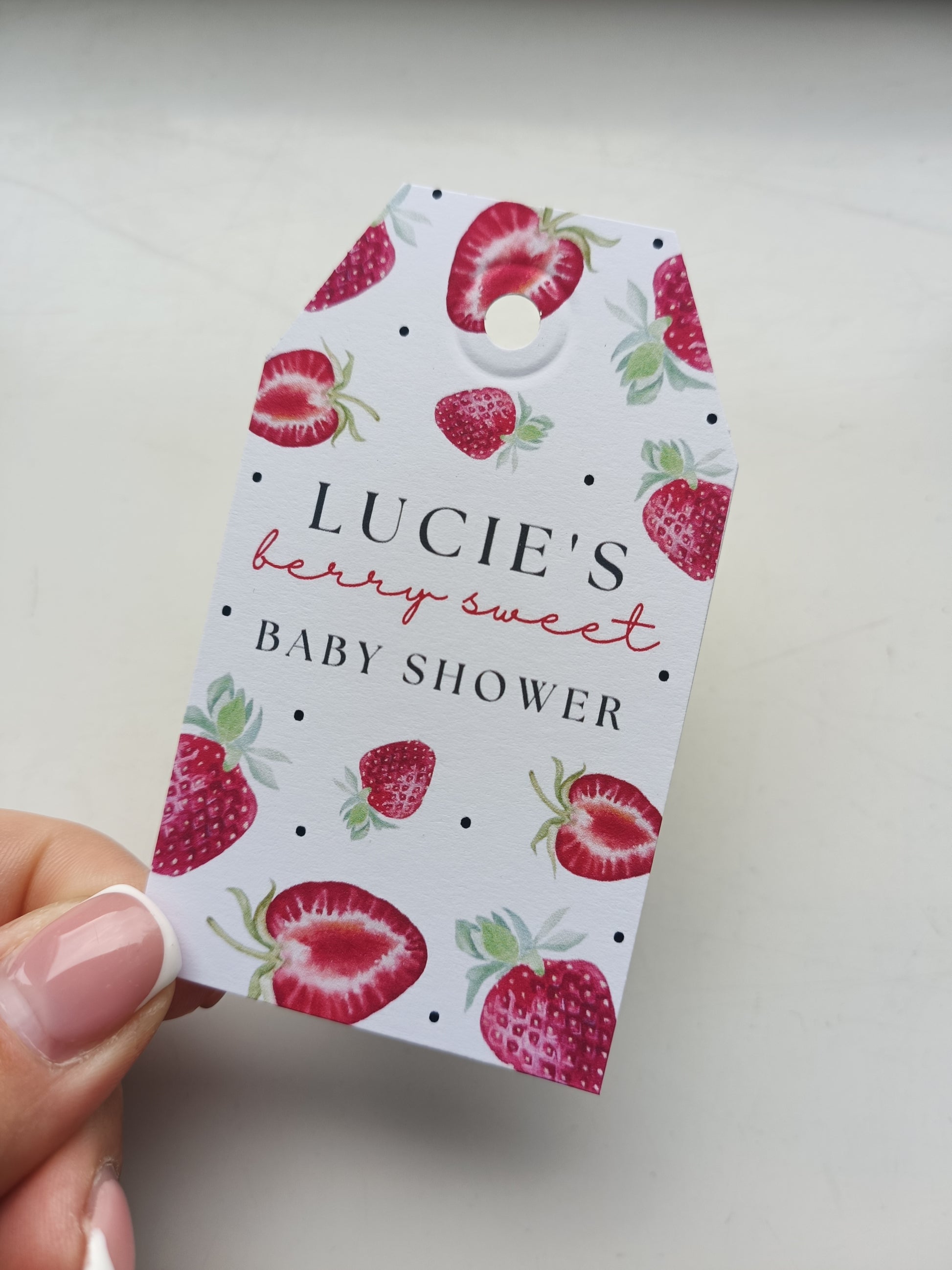 Gift Tags | Strawberry Gift Tags | Party Tags | Party Gift Tags | Strawberry Party Theme - Dinky Designs
