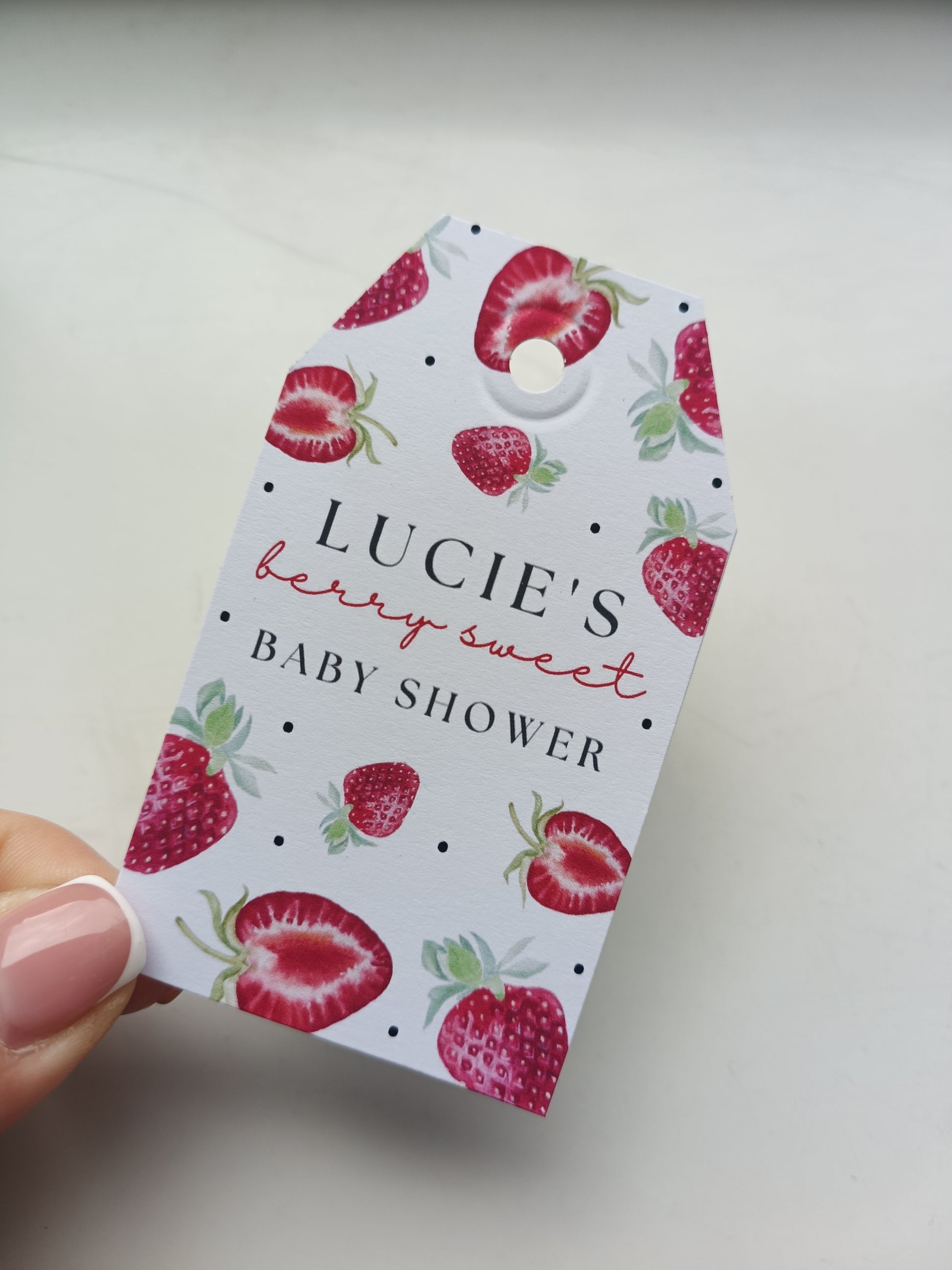 Gift Tags | Strawberry Gift Tags | Party Tags | Party Gift Tags | Strawberry Party Theme - Dinky Designs