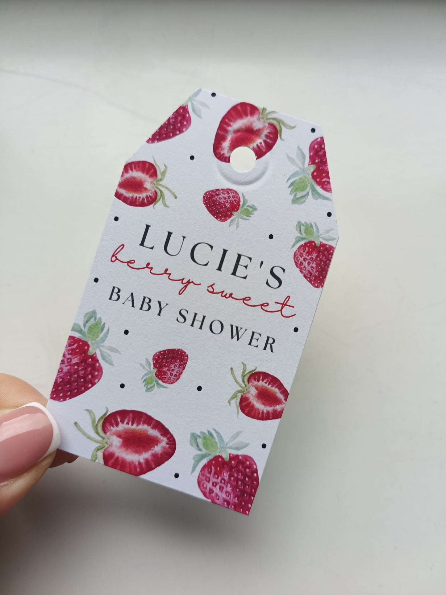 Gift Tags | Strawberry Gift Tags | Party Tags | Party Gift Tags | Strawberry Party Theme - Dinky Designs