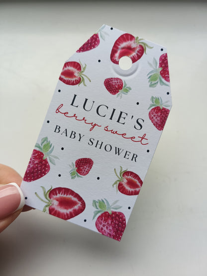 Gift Tags | Strawberry Gift Tags | Party Tags | Party Gift Tags | Strawberry Party Theme - Dinky Designs