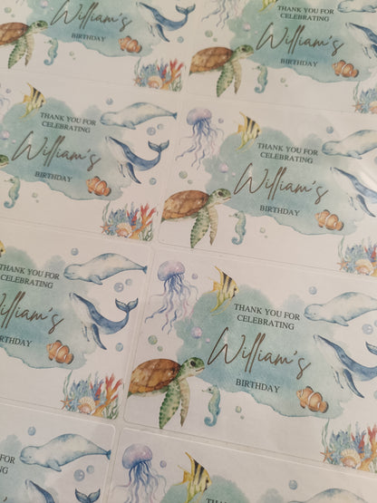 32 x Under The Sea Stickers | William's Birthday | SALE ITEM