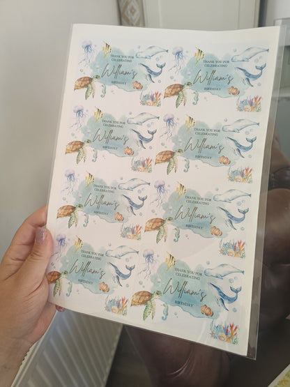 32 x Under The Sea Stickers | William's Birthday | SALE ITEM