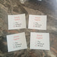 4 x Mini Wine Labels Stickers | Teacher Gifts