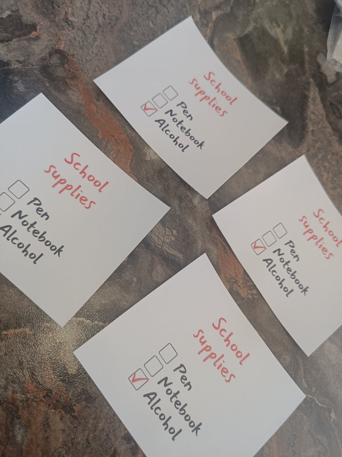 4 x Mini Wine Labels Stickers | Teacher Gifts