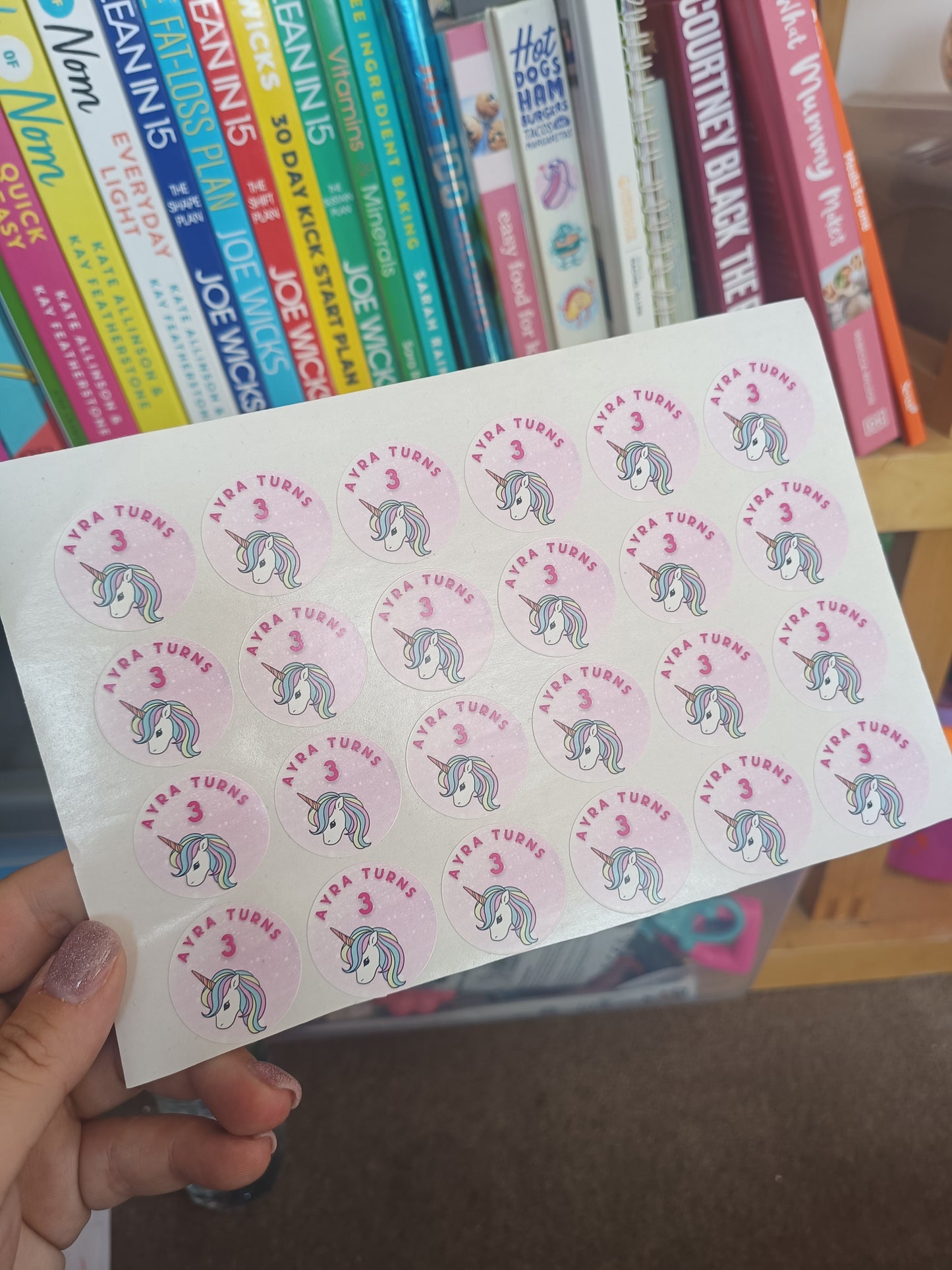 24 x Unicorn Stickers | Ayra Turns One