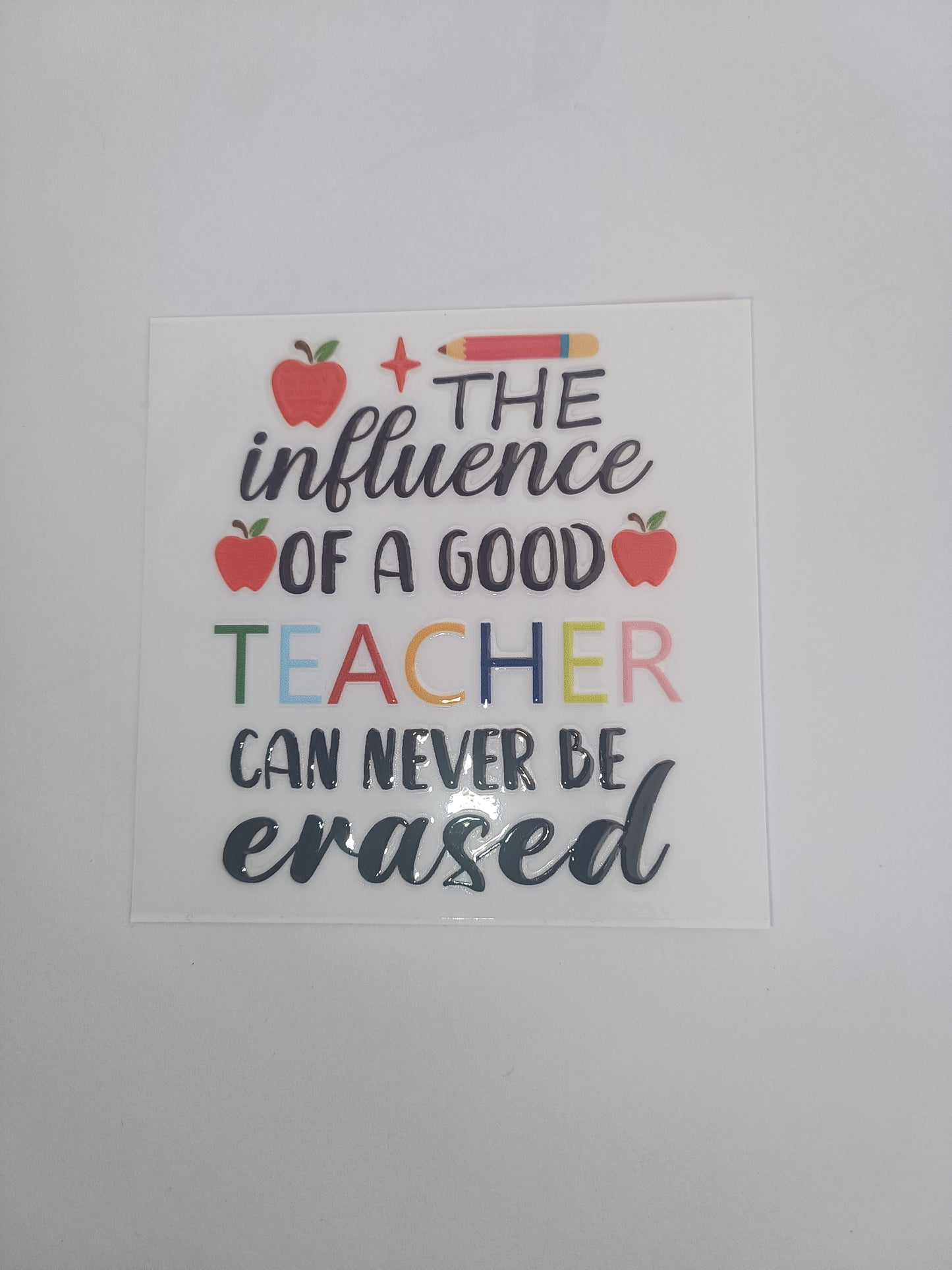 Bundle 10 x UVDTF teacher stickers
