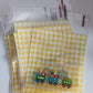 10 X train cellophane party treat bags