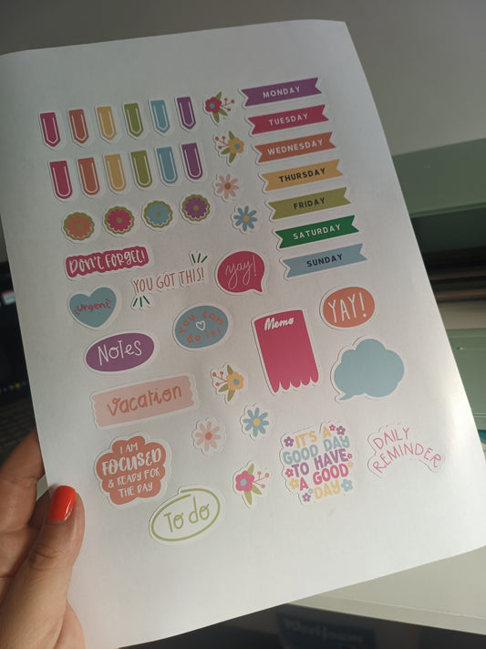 SALE | A4 Sheet Planner Stickers