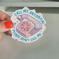 SALE | Antisocial Quote Individual Glitter Sticker
