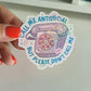 SALE | Antisocial Quote Individual Glitter Sticker