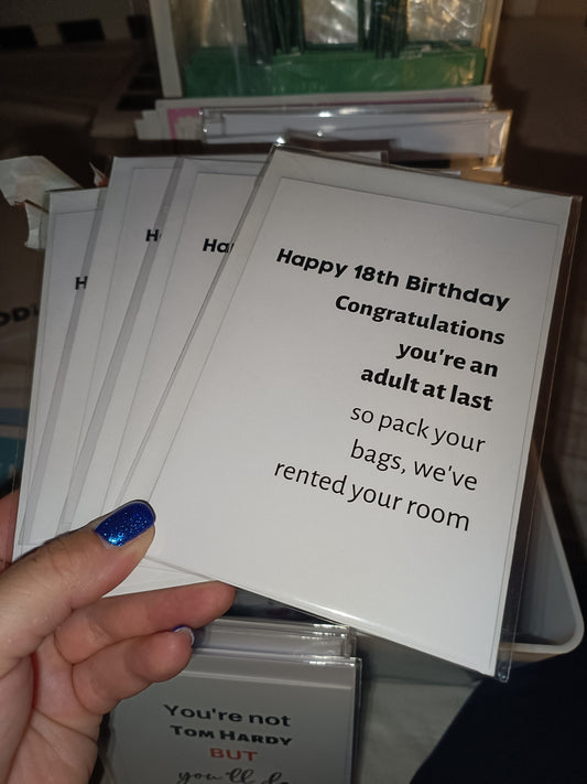 SALE - Birthday Card | Happy 18th Birthday | Funny Card