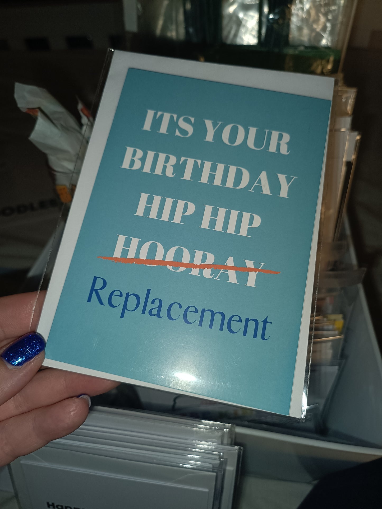 SALE - Birthday Card | It's Your Birthday | Hip Hip Replacement | Funny Card | Joke Card