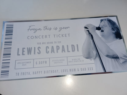 Custom Surprise Ticket Print | Personalised Ticket Voucher | Gift Idea | ANY DESIGN