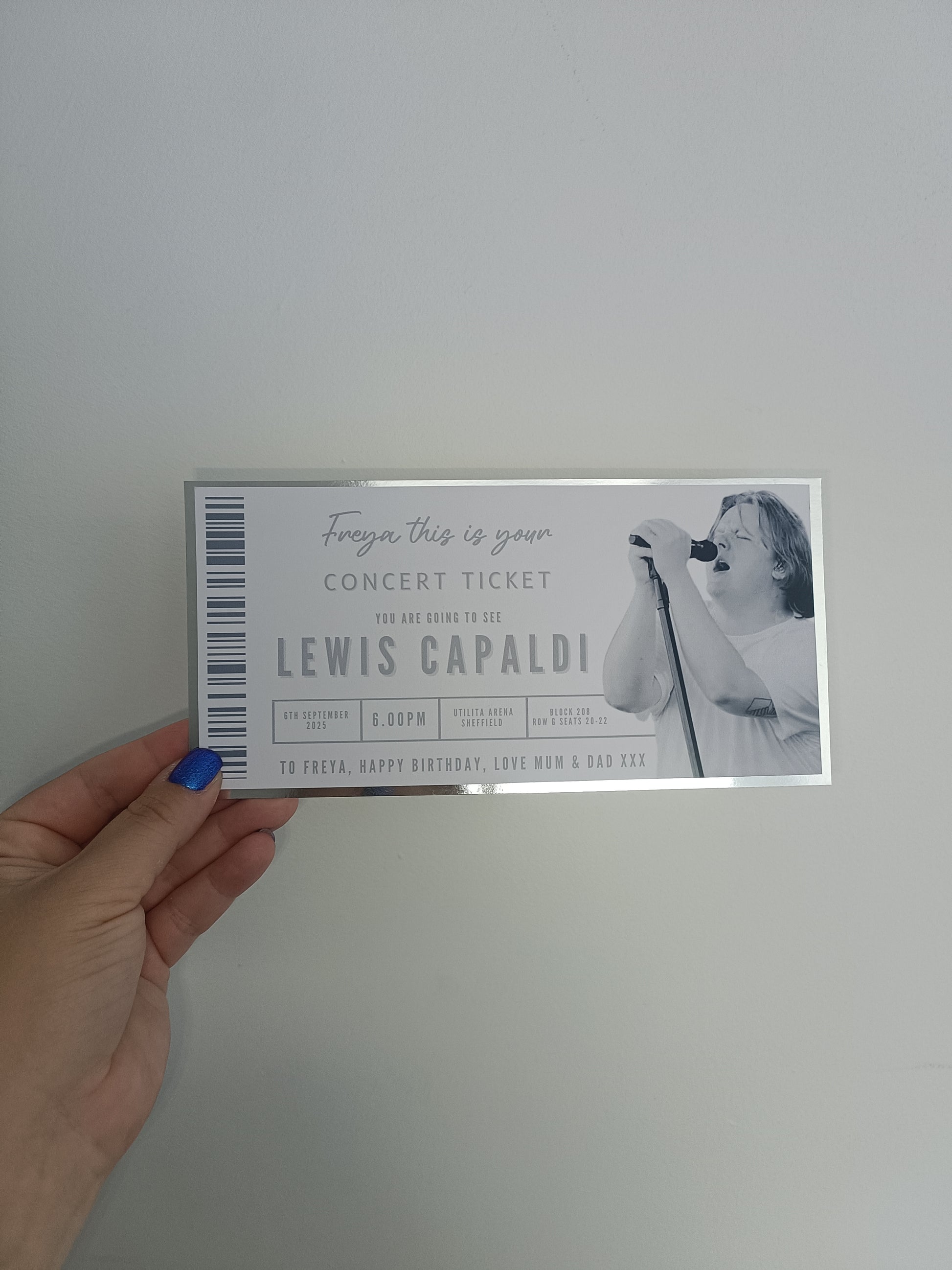 Custom Surprise Ticket Print | Personalised Ticket Voucher | Gift Idea | ANY DESIGN - Dinky Designs
