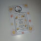 Keyring Gift | Thank You For Bee-ing Such An Important Part Of My Story | Teacher - Friend Appreciation Gift | Quote Keyring