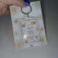 Keyring Gift | Thank You For Bee-ing Such An Important Part Of My Story | Teacher - Friend Appreciation Gift | Quote Keyring
