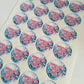 SALE - 1 x 45mm Disco Stickers | Party Bag Stickers | Amelia's Disco Party