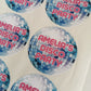 SALE - 1 x 45mm Disco Stickers | Party Bag Stickers | Amelia's Disco Party