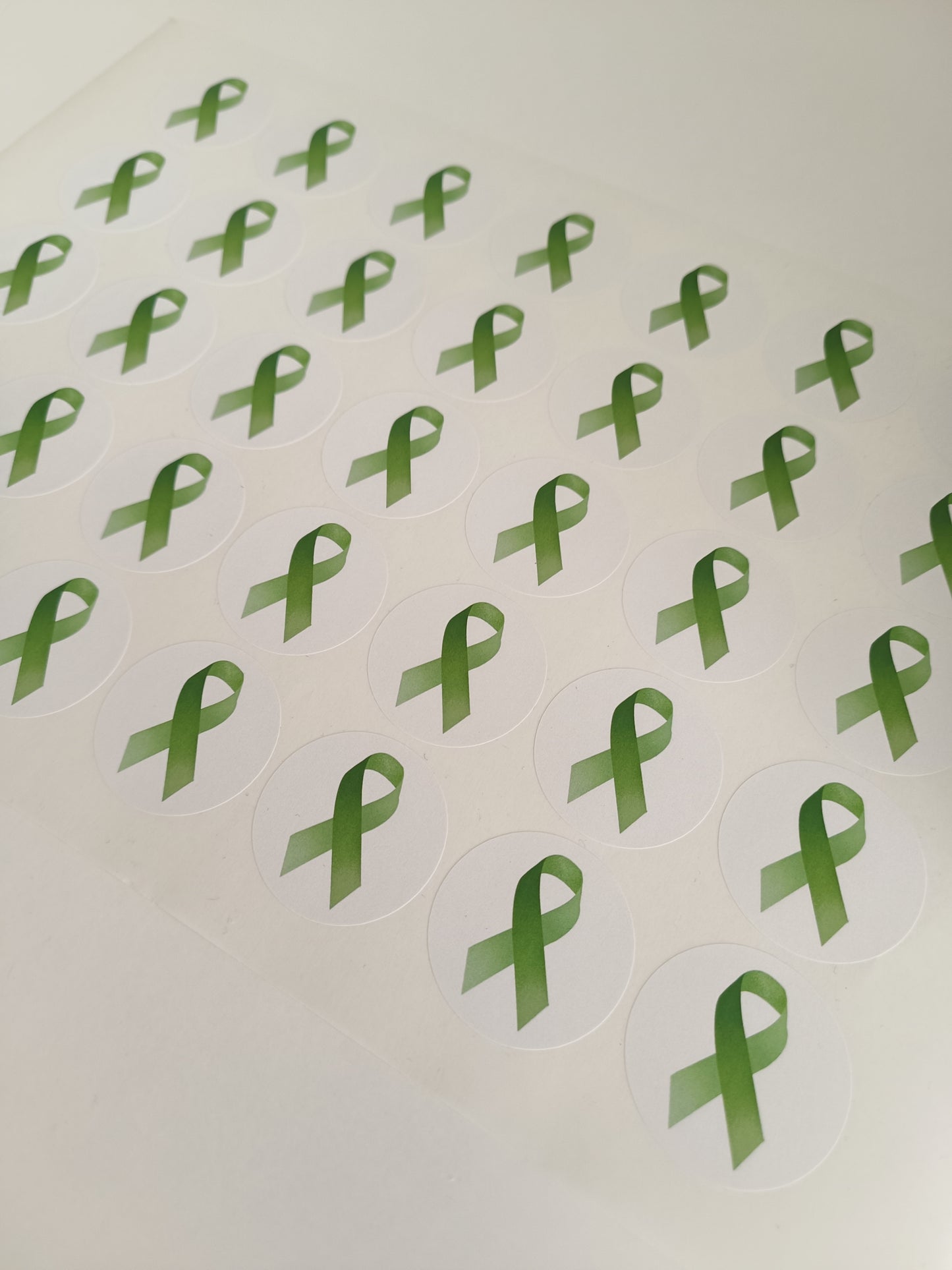 Mental Health Ribbon Stickers | Various Sizes | Sticker Sheets