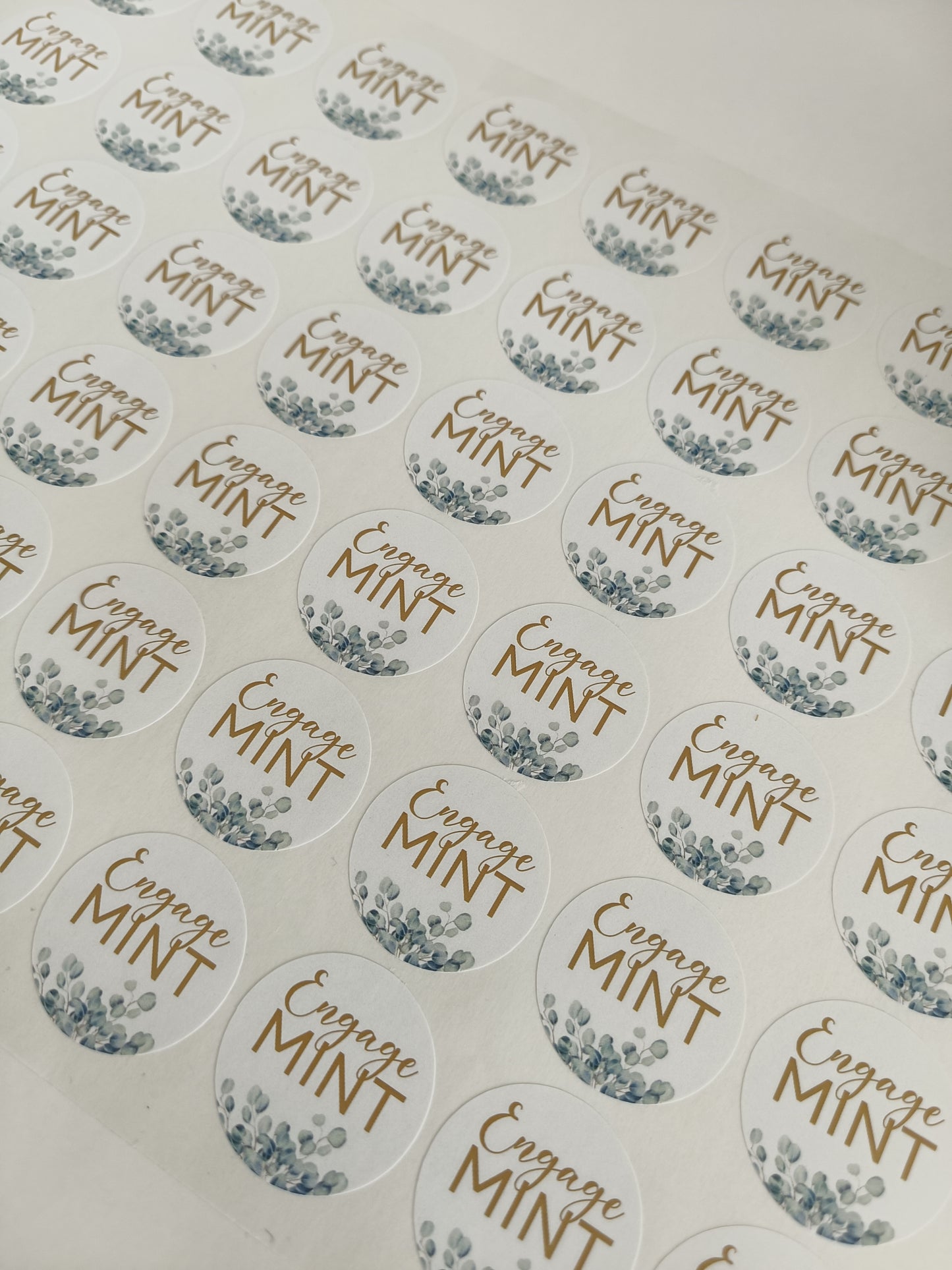 Wedding Stickers | Engage MINT Stickers | Engagement Party