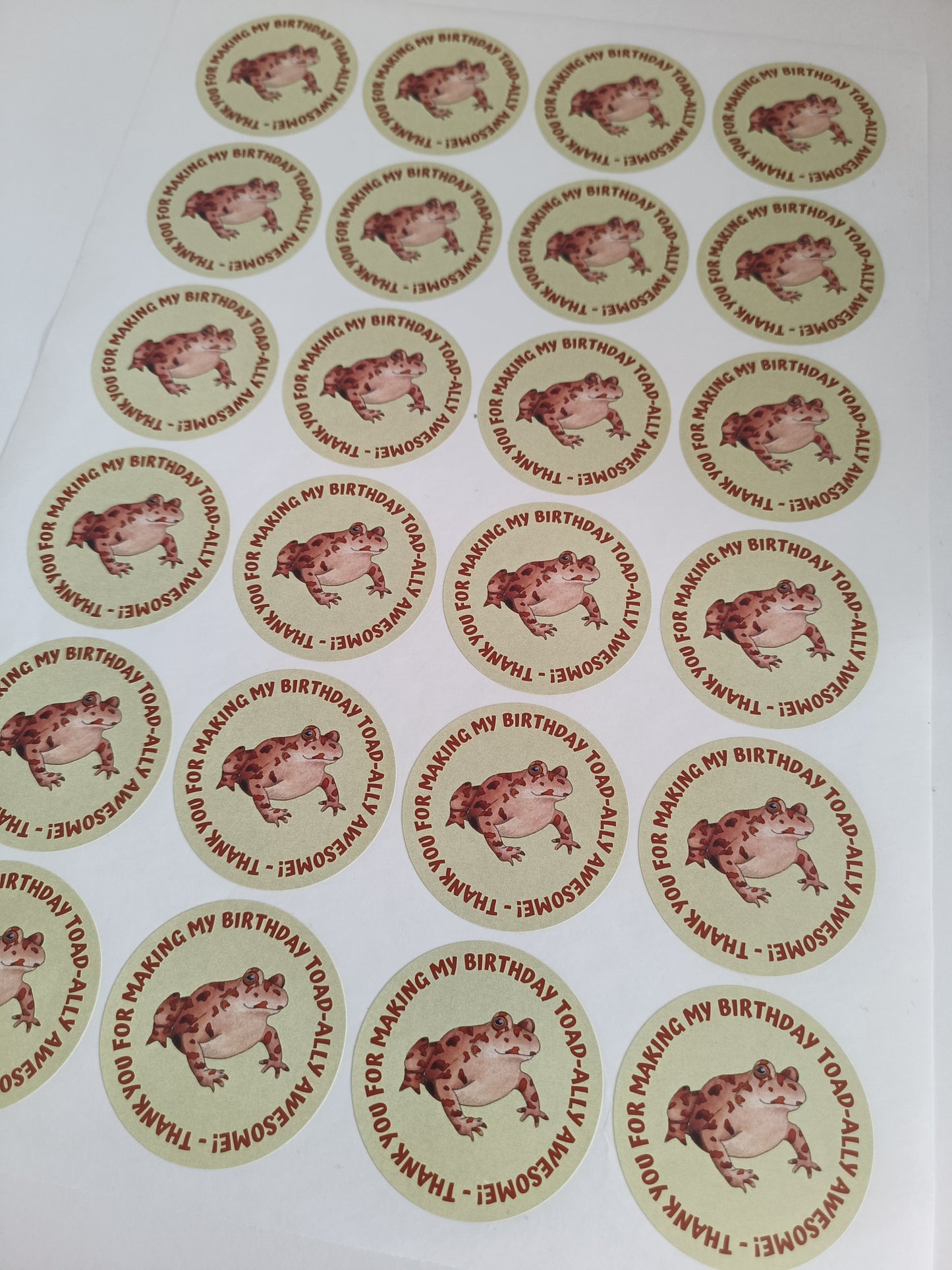 Reptile Toad/Frog Party Stickers | Circle Stickers | Sticker Sheet | Party Stickers